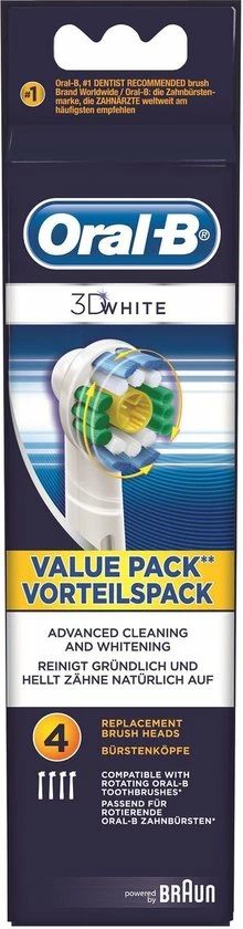 Gloednieuw 𧨠Oral B Oral-B 3D White - Opzetborstels - 4 Stuks π 14 Gloednieuw 𧨠Oral B Oral-B 3D White - Opzetborstels - 4 Stuks π - Afbeelding 12