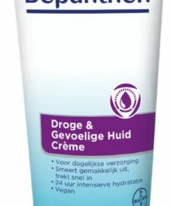 Promo 😉 Bepanthen Droge & Gevoelige Huid Creme - Snel Intrekkend En Hydraterend - Met Niacinamide Zonder Parfum - Droge, Gevoelige Huid - 200 Ml 👏