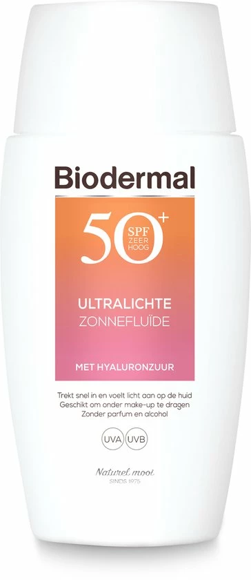 Kopen 😀 Biodermal Ultralichte Zonnefluide - Zonnebrand Met SPF50+ - Met Hyaluronzuur - Zonnebrand Gezicht 🥰 3 Kopen 😀 Biodermal Ultralichte Zonnefluide - Zonnebrand Met SPF50+ - Met Hyaluronzuur - Zonnebrand Gezicht 🥰