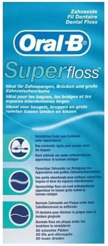 Coupon 💯 Oral B Oral-B Superfloss - 50 Stuks - Flosdraad 🧨 6 Coupon 💯 Oral B Oral-B Superfloss - 50 Stuks - Flosdraad 🧨 - Afbeelding 4