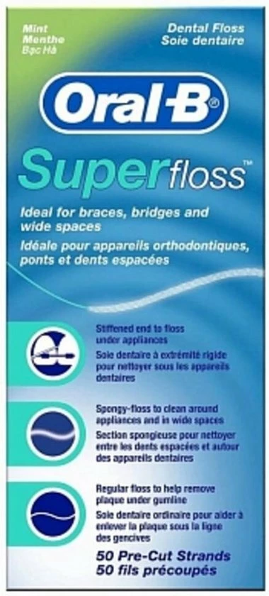 Coupon 💯 Oral B Oral-B Superfloss - 50 Stuks - Flosdraad 🧨 7 Coupon 💯 Oral B Oral-B Superfloss - 50 Stuks - Flosdraad 🧨 - Afbeelding 5
