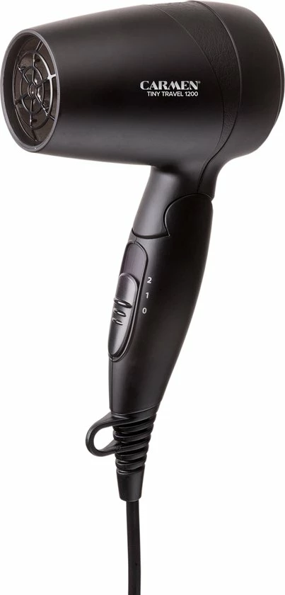 Beste Verkoop ✨ Carmen Tiny Travel TD1215 - Compacte Reisföhn - 1200 Watt - Dual Voltage - Zwart 🥰 17 Beste Verkoop ✨ Carmen Tiny Travel TD1215 - Compacte Reisföhn - 1200 Watt - Dual Voltage - Zwart 🥰 - Afbeelding 15