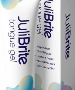 Beste Verkoop 🌟 JuliBrite Tong Gel (50 ML) Tongreinigende Gel - Verfrist De Adem - Schone Tong 🧨