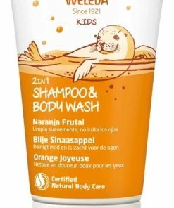 Uitgang 😍 Weleda Kids 2-in-1 Shampoo & Body Wash Blije Sinaasappel 👏
