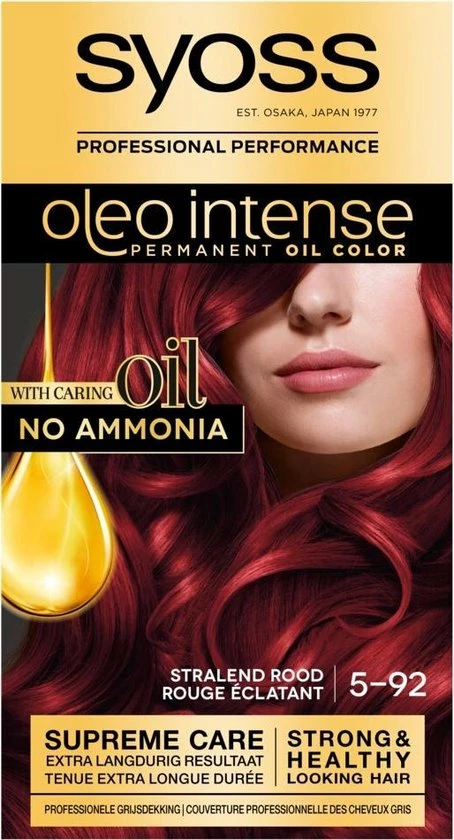 Flash-uitverkoop ❤️ SYOSS Oleo Intense 5-92 Stralend Rood Haarverf - 1 Stuk ⭐ 3 Flash-uitverkoop ❤️ SYOSS Oleo Intense 5-92 Stralend Rood Haarverf - 1 Stuk ⭐