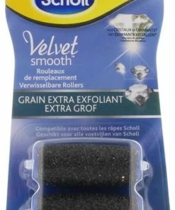 Gloednieuw ✨ Scholl Velvet Smooth - Navulling Eeltverwijderaar - Extra Grof - Voetvijl - 2 Stuks ❤️