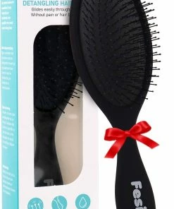 Beste Pirce 🤩 Fesio Anti Klit Haarborstel - Zwart ✨