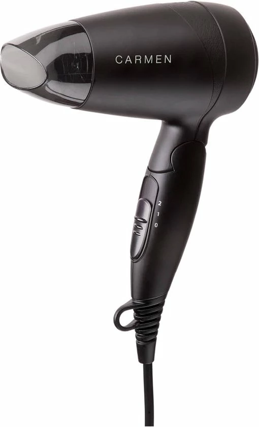 Beste Verkoop ✨ Carmen Tiny Travel TD1215 - Compacte Reisföhn - 1200 Watt - Dual Voltage - Zwart 🥰 3 Beste Verkoop ✨ Carmen Tiny Travel TD1215 - Compacte Reisföhn - 1200 Watt - Dual Voltage - Zwart 🥰