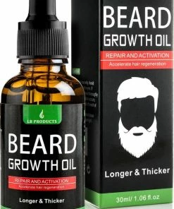 Korting 👍 LB Products™ Baardgroei Olie - Baardolie - Baard Groei Middel - Baardhaar - Baardgroei Stimuleren - Versnellen 30 Ml 👏