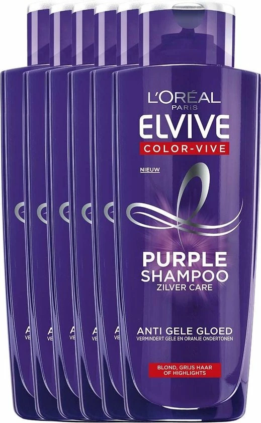 Goedkoop ❤️ L’Oréal Paris L'Oréal Paris Elvive Color Vive Purple Zilver Shampoo - 6 X 200 Ml - Voordeelverpakking 😍 8 Goedkoop ❤️ L’Oréal Paris L'Oréal Paris Elvive Color Vive Purple Zilver Shampoo - 6 X 200 Ml - Voordeelverpakking 😍 - Afbeelding 6
