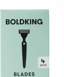 Uitgang 🧨 Boldking The Refill Blades 4x - Scheermesjes Voor Gevoelige Huid 👍