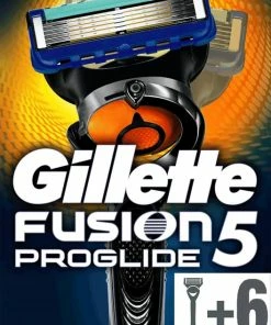Korting 🤩 Gillette Fusion 5 ProGlide Scheersysteem Met FlexBall Technologie + 6 Scheermesjes Mannen 🌟