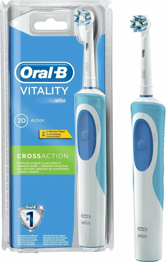 Gloednieuw 🧨 Oral B Oral-B Vitality CrossAction Elektrische Tandenborstel 🥰 3 Gloednieuw 🧨 Oral B Oral-B Vitality CrossAction Elektrische Tandenborstel 🥰