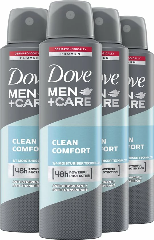 Top 10 π Dove Men+Care Clean Comfort Deodorant Spray - 4x 150ml - Voordeelverpakking π 3 Top 10 π Dove Men+Care Clean Comfort Deodorant Spray - 4x 150ml - Voordeelverpakking π