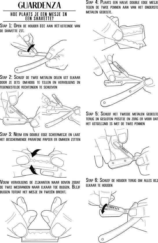 Top 10 𧨠Guardenza Shavette "Cut Throat" Scheermes (incl. Scheermesjes En Hoes) - Open Scheermes - Barbiermes π 8 Top 10 𧨠Guardenza Shavette "Cut Throat" Scheermes (incl. Scheermesjes En Hoes) - Open Scheermes - Barbiermes π - Afbeelding 6