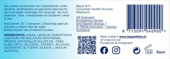 Kopen π Bepanthen Beschermende Zalf - Intensief Vettende Zalf - Zonder Parfum - Droge Of Schrale Huidplekken - 50 Gram β 12 Kopen π Bepanthen Beschermende Zalf - Intensief Vettende Zalf - Zonder Parfum - Droge Of Schrale Huidplekken - 50 Gram β - Afbeelding 10