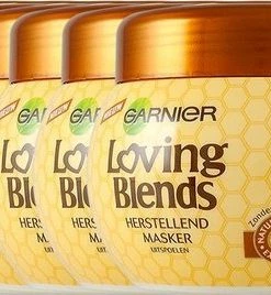 Aanbiedingen 🌟 Garnier Loving Blends Honing Goud Haarmasker - 6 X 300 Ml - Voordeelverpakking ✔️