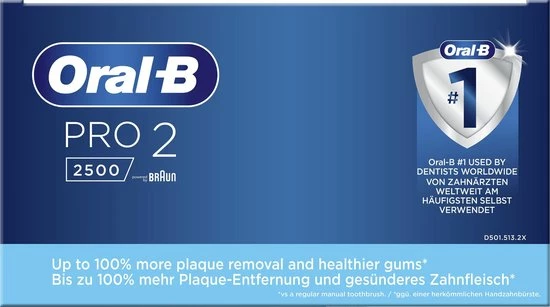 Hete verkoop β€οΈ Oral B Oral-B PRO 2 2500 - Zwart - Elektrische Tandenborstel - Met Reisetui π 12 Hete verkoop β€οΈ Oral B Oral-B PRO 2 2500 - Zwart - Elektrische Tandenborstel - Met Reisetui π - Afbeelding 10