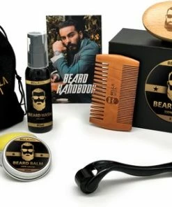 Beste Pirce ✔️ BELLAVITA Baardgroei Kit - 9 Delig - Baardgroei Set - Baardolie - Baard Set - Baard - Giftset - Black Friday - Sinterklaas - Kerst - Baardverzorging - Baardbalsem - Baardgroei - Cadeau - 100% Natuurlijk ✔️