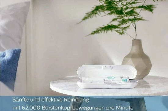 Aanbiedingen π Philips Sonicare ProtectiveClean 5100 Elektrische Tandenborstel HX6851 / 34 Dubbele Verpakking - 2 Sonische Tandenborstels Met 3 Reinigingsprogramma's, Drukregeling, Reisetuis - Wit / Blauw π 6 Aanbiedingen π Philips Sonicare ProtectiveClean 5100 Elektrische Tandenborstel HX6851 / 34 Dubbele Verpakking - 2 Sonische Tandenborstels Met 3 Reinigingsprogramma's, Drukregeling, Reisetuis - Wit / Blauw π - Afbeelding 4
