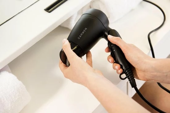 Beste Verkoop ✨ Carmen Tiny Travel TD1215 - Compacte Reisföhn - 1200 Watt - Dual Voltage - Zwart 🥰 16 Beste Verkoop ✨ Carmen Tiny Travel TD1215 - Compacte Reisföhn - 1200 Watt - Dual Voltage - Zwart 🥰 - Afbeelding 14