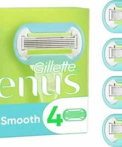 Beste Pirce 🥰 Gillette Venus Extra Smooth Scheermesjes Voor Vrouwen - 4 Navulmesjes ⭐