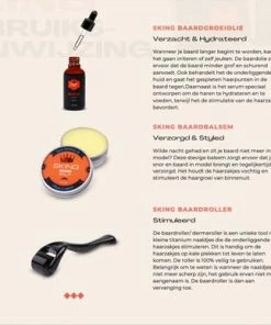 Beste deal 🌟 SKING® - Baardgroei Set - Baardverzorging Set - Baardolie - Dermaroller - Complete Geschenkset - Cadeau Voor Mannen - 8 Producten 🎁 -L'Oréal Shop 550x387 8