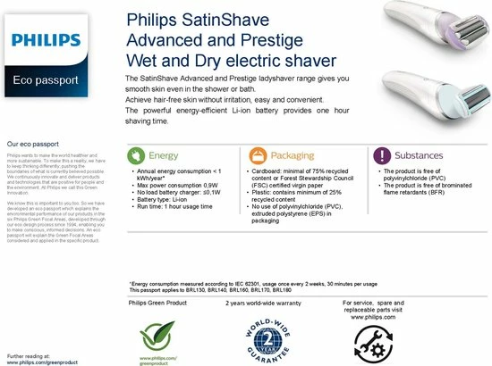 Top 10 π Philips SatinShave Advanced BRL130/00 - Ladyshave - Blauw π 7 Top 10 π Philips SatinShave Advanced BRL130/00 - Ladyshave - Blauw π - Afbeelding 5