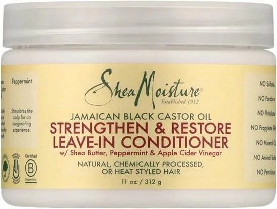 Gloednieuw π Shea Moisture Jamaican Black Castor Oil Strengthen & Restore Leave-in Conditioner 312 Gr π 8 Gloednieuw π Shea Moisture Jamaican Black Castor Oil Strengthen & Restore Leave-in Conditioner 312 Gr π - Afbeelding 6