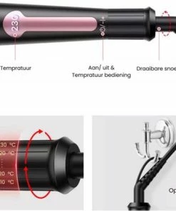 Nieuw 🛒 Lollabiz 4 In 1 Krultang Met Opzetstukken - Keramisch - Haarkruller - 13 Tot 32mm - 110-232°C ❤️ -L'Oréal Shop 550x428 3