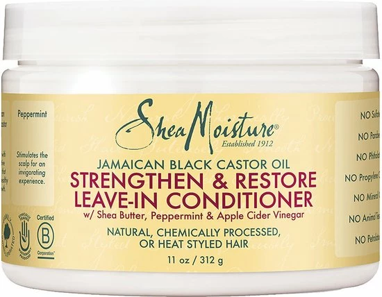 Gloednieuw π Shea Moisture Jamaican Black Castor Oil Strengthen & Restore Leave-in Conditioner 312 Gr π 6 Gloednieuw π Shea Moisture Jamaican Black Castor Oil Strengthen & Restore Leave-in Conditioner 312 Gr π - Afbeelding 4