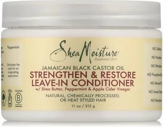 Gloednieuw π Shea Moisture Jamaican Black Castor Oil Strengthen & Restore Leave-in Conditioner 312 Gr π 5 Gloednieuw π Shea Moisture Jamaican Black Castor Oil Strengthen & Restore Leave-in Conditioner 312 Gr π - Afbeelding 3