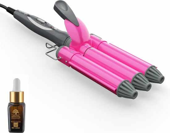 Korting 👏 Swanliss® Swanliss Krultang 25mm - Met Argan Olie En Handschoen - Golvenkrultang – Golf Wave Krultang - Beach Waves 🎁 3 Korting 👏 Swanliss® Swanliss Krultang 25mm - Met Argan Olie En Handschoen - Golvenkrultang – Golf Wave Krultang - Beach Waves 🎁