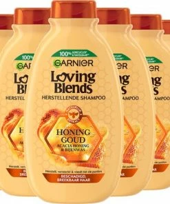 Gloednieuw 🎉 Garnier Loving Blends Honing Goud Herstellende Shampoo - 6 X 300 Ml ✔️