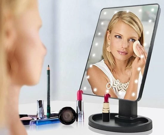 Aanbiedingen 🥰 HUISSON Make Up Spiegel Met Verlichting 24 LED Lampen Scheerspiegel Vergrootspiegel 😍 10 Aanbiedingen 🥰 HUISSON Make Up Spiegel Met Verlichting 24 LED Lampen Scheerspiegel Vergrootspiegel 😍 - Afbeelding 8