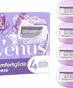 Goedkoop 😀 Gillette Venus Comfortglide Breeze Scheermesjes Voor Vrouwen - 4 Navulmesjes ⌛ -L'Oréal Shop 550x479 1