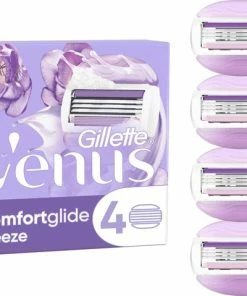 Goedkoop 😀 Gillette Venus Comfortglide Breeze Scheermesjes Voor Vrouwen - 4 Navulmesjes ⌛