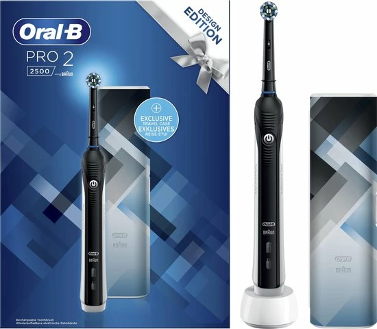 Hete verkoop β€οΈ Oral B Oral-B PRO 2 2500 - Zwart - Elektrische Tandenborstel - Met Reisetui π 5 Hete verkoop β€οΈ Oral B Oral-B PRO 2 2500 - Zwart - Elektrische Tandenborstel - Met Reisetui π - Afbeelding 3