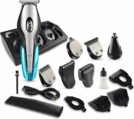 Beste Verkoop π BAESS 5-in-1 Tondeuse Voor Mannen - Baard En Lichaam - Bodygroomer - Neus En Oor - Trimmer - Blauw π₯ 3 Beste Verkoop π BAESS 5-in-1 Tondeuse Voor Mannen - Baard En Lichaam - Bodygroomer - Neus En Oor - Trimmer - Blauw π₯