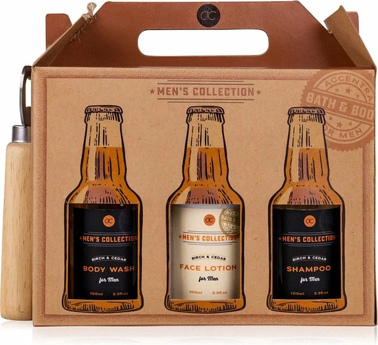 Nieuw π Accentra Verjaardag Cadeau Mannen - Stoere Badset In Kratgeschenkverpakking Van Kraftpapier - Men's Collection - Giftset Man, Vader, Vriend, Papa, Broer - Grappig π 3 Nieuw π Accentra Verjaardag Cadeau Mannen - Stoere Badset In Kratgeschenkverpakking Van Kraftpapier - Men's Collection - Giftset Man, Vader, Vriend, Papa, Broer - Grappig π