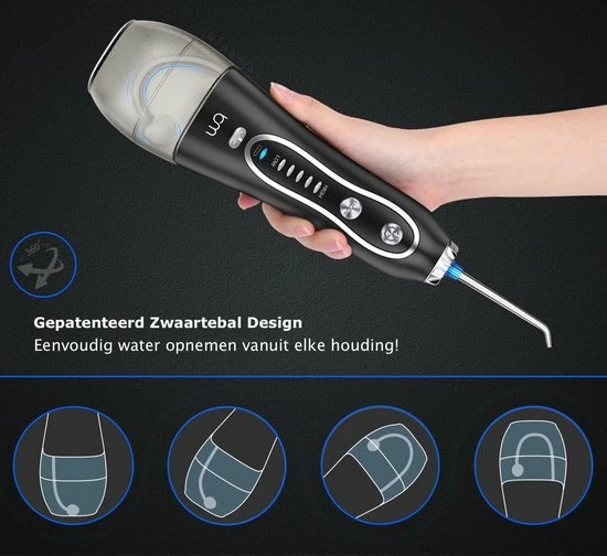 Top 10 π Bluemay Waterflosser - Monddouche - Waterflosser Elektrisch - Waterflosser Draadloos - Tandsteen Verwijderaar - Tandplak Verwijderaar - Zwart π 5 Top 10 π Bluemay Waterflosser - Monddouche - Waterflosser Elektrisch - Waterflosser Draadloos - Tandsteen Verwijderaar - Tandplak Verwijderaar - Zwart π - Afbeelding 3