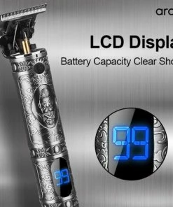 Promo 🎁 Arash® Tondeuse Mannen - 2022 Nieuwste Model - Draadloze Haartrimmer - Geschikt Voor Hoofdhaar/Baardhaar - Trimmer Draadloos - Scheerapparaat - Grijs - Inclusief Oplaadblok En 4 Opzetstukjes 👏 -L'Oréal Shop 550x508