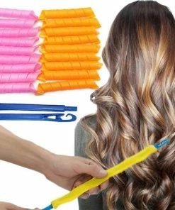 Begroting ⌛ VATESI Heatless Curls - Krulspelden - 18 Stuks - 45 Cm - Heatless Curling Ribbon - Haarrollers - Hair Curler - Volledige Set - Heatless Haarkruller 🔔