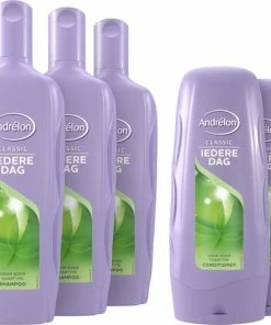 Kopen ✨ Andrélon Classic Iedere Dag Shampoo En Conditioner - 3 X 300 Ml + 2 X 300 Ml - Voordeelverpakking ✔️