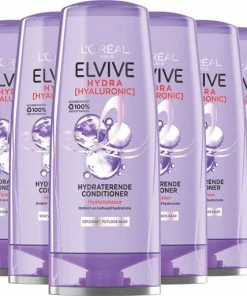 Gloednieuw 🛒 L’Oréal Paris L’Oreal Paris Elvive Hydra Hyaluronic Conditioner - 6 X 200 Ml - Voordeelverpakking 🧨