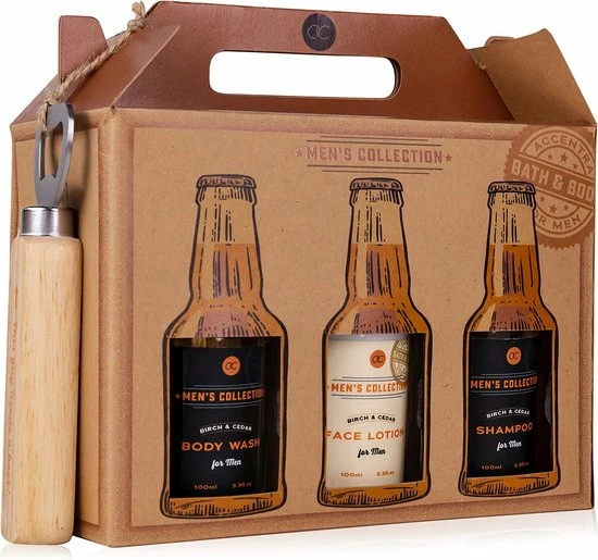 Nieuw π Accentra Verjaardag Cadeau Mannen - Stoere Badset In Kratgeschenkverpakking Van Kraftpapier - Men's Collection - Giftset Man, Vader, Vriend, Papa, Broer - Grappig π 4 Nieuw π Accentra Verjaardag Cadeau Mannen - Stoere Badset In Kratgeschenkverpakking Van Kraftpapier - Men's Collection - Giftset Man, Vader, Vriend, Papa, Broer - Grappig π - Afbeelding 2