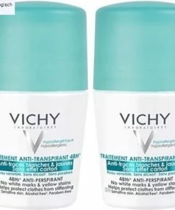Promo 👏 Vichy Deodorant Intense Transpiratie Roller 48 Uur - Deodorant - 2 X 50 Ml ✨