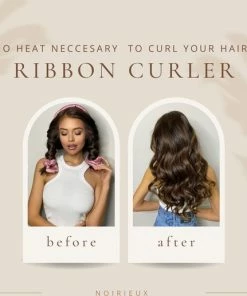 Beste Pirce 🛒 NOIRIEUX® Heatless Curls - Heatless Haarkruller - Zijde Haarkruller - Heatless Curling Ribbon Silk – Roze ⭐ -L'Oréal Shop 550x517 9