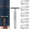 Nieuw 🤩 King C. Gillette Double Edge Safety Razor - 5 Scheermesjes 🎁 -L'Oréal Shop 550x518