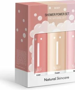 Beste recensies van 🔔 Naïf Shower Power Giftset - 3 Doucheschuim In Cadeauverpakking - 3 X 200ml - Met Natuurlijke Ingrediënten 👏